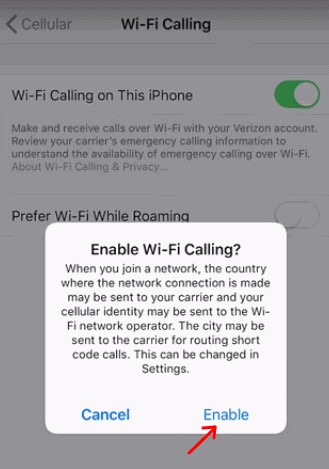 Wi-Fi Calling Not Working on iPhone 