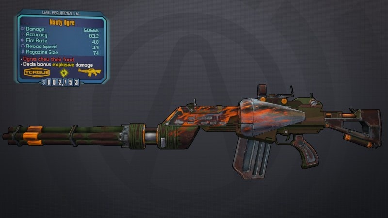 assault rifle borderlands 2 weapons