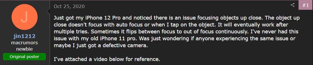 How to Fix Camera Focus Issue At Close Range on iPhone 12 Pro