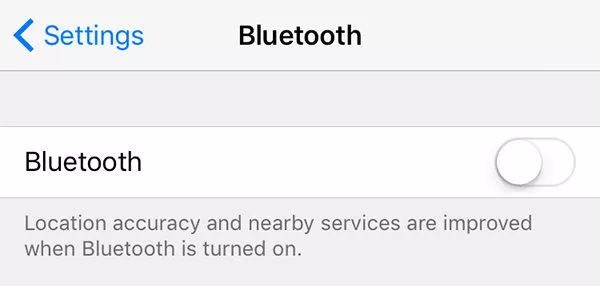 отключить Bluetooth