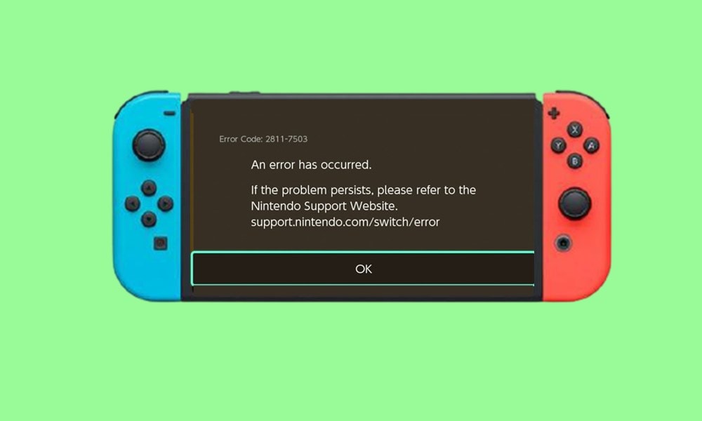fix Nintendo Switch 2811-7503 Error