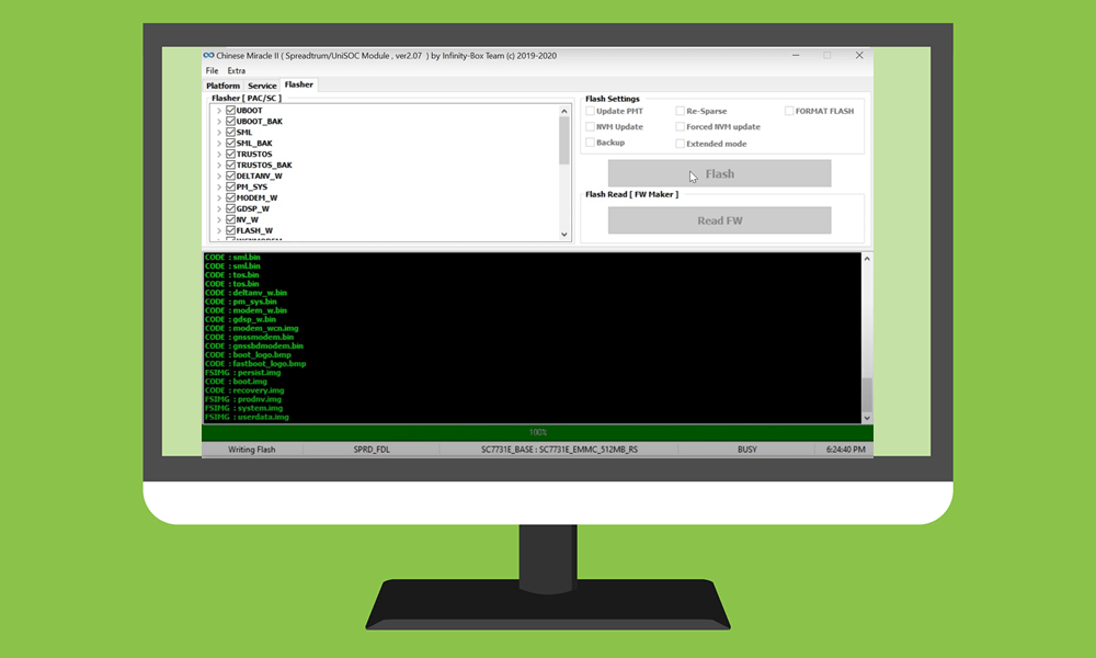 flash Spreadtrum Unisoc Firmware Infinity CM2SP2 tool