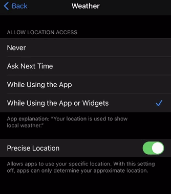 iOS Weather Widget Showing Wrong Location How to Fix