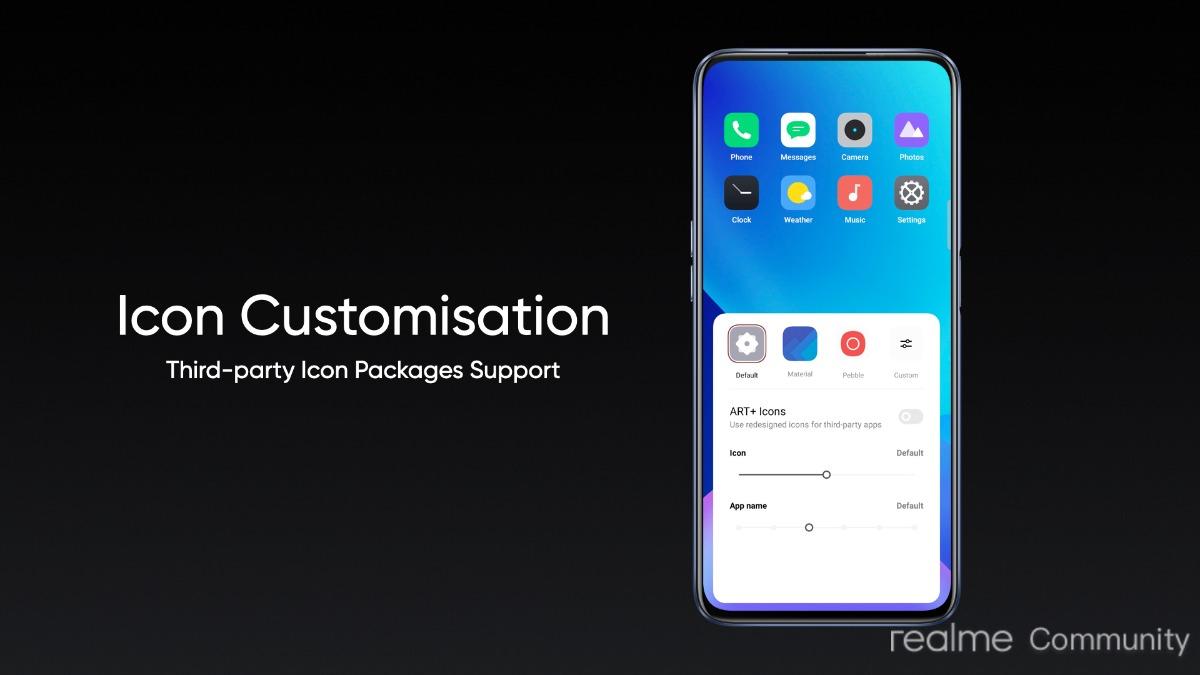 icon cusotmization realme ui 2.0