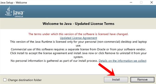 install java