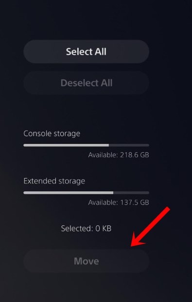 move to external storage