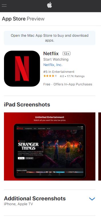 netflix app