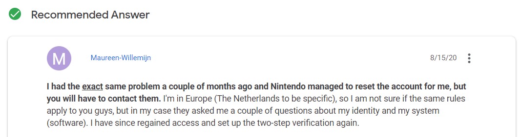 nintendo verification fix