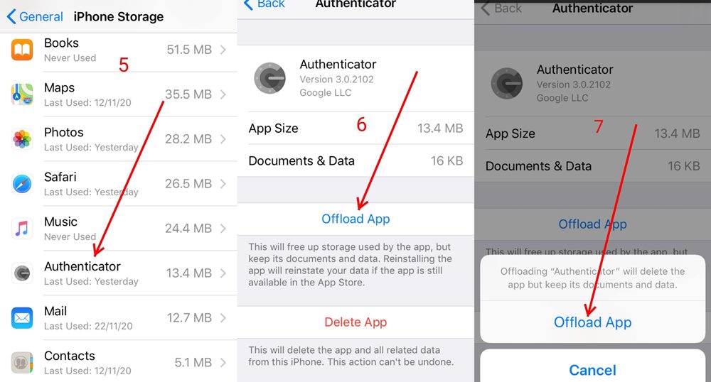 offload google authenticator