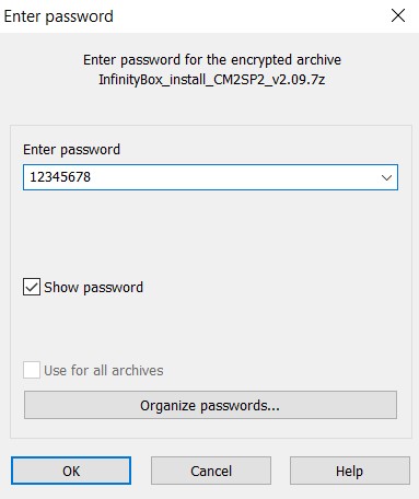 password Infinity CM2SP2 Tool