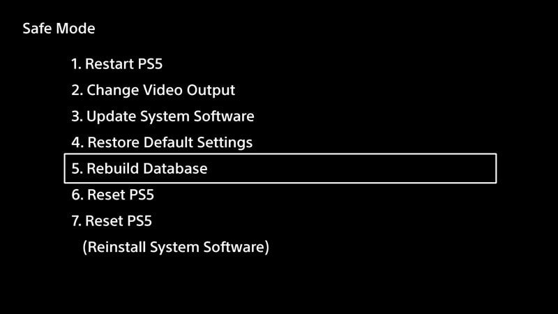 rebuild database