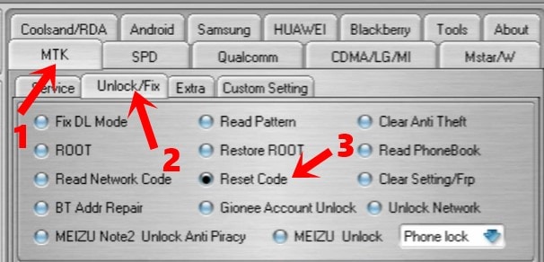 remove pattern mediatek initial setup