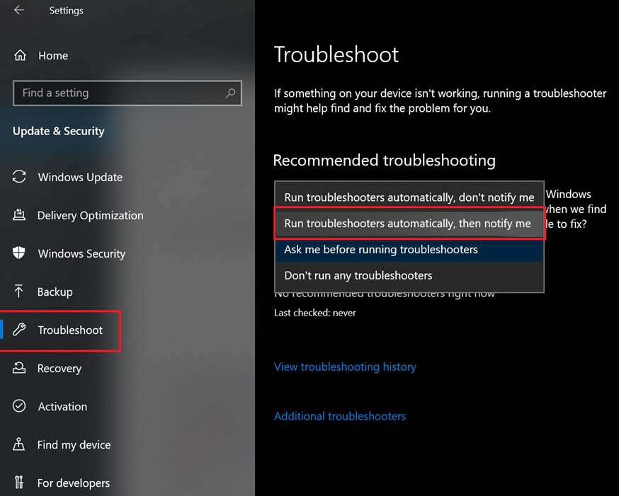 run Windows troubleshooter to fix the Error c1900101-4000d