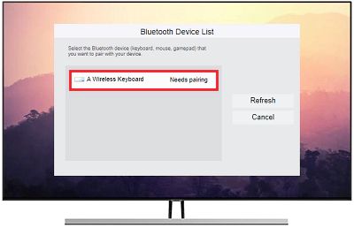 samsung tv bluetooth keyboard