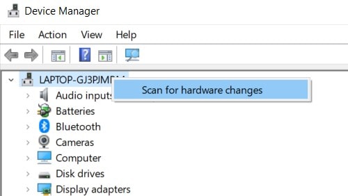 scan hardware changes