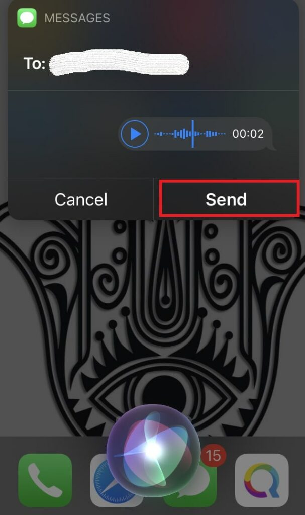 voice messages preview