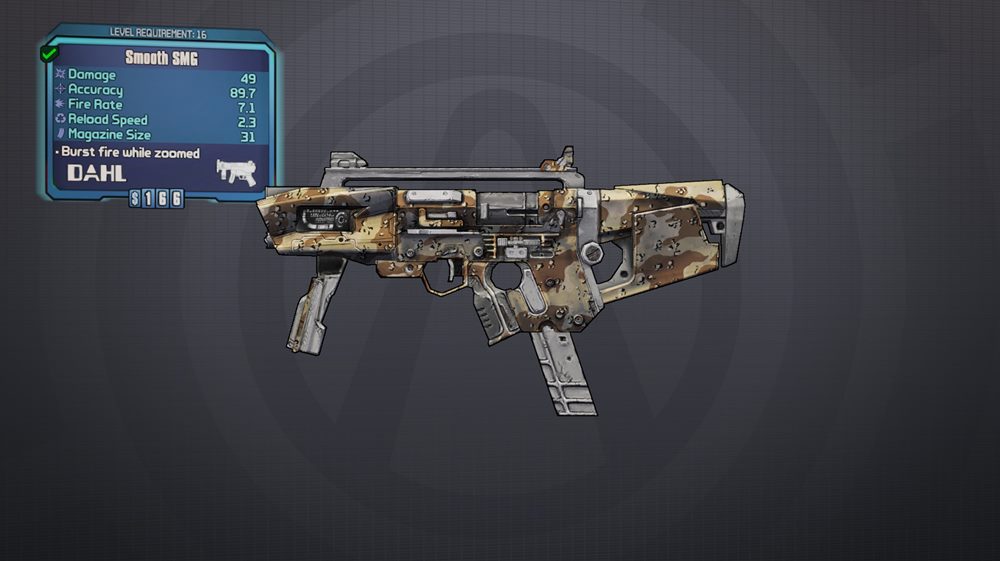 sub machine gun borderlands 2 weapons