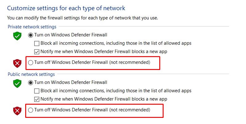 turn off windows defender