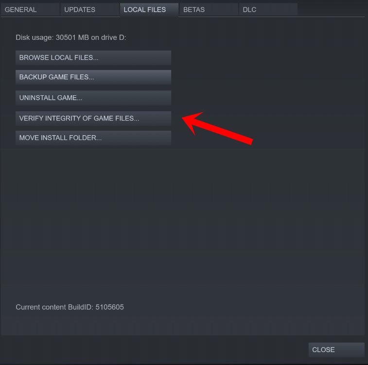 Repair Game Files on Steam