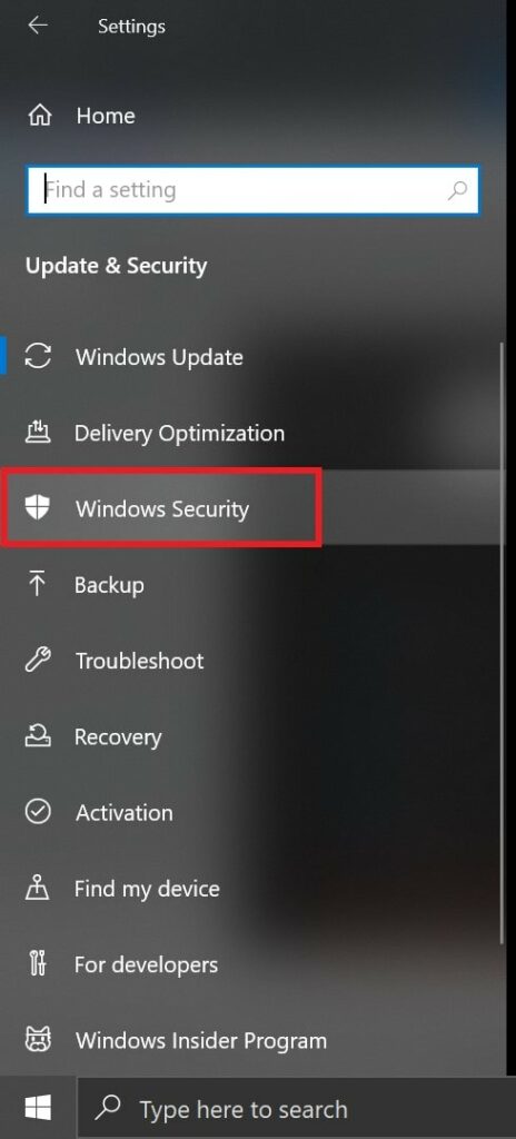 Windows Security