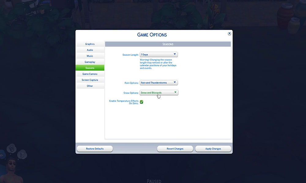 How To Change The Weather In The Sims 4