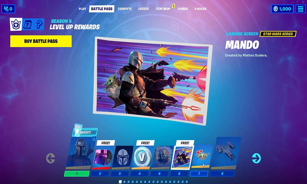 All Fortnite Chapter 2 Season 5 Battle Pass Rewards