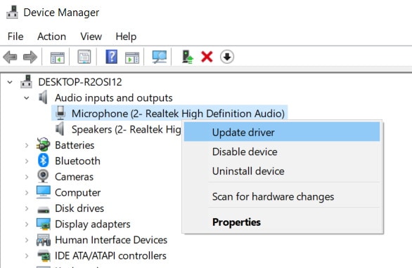 Update Microphone Driver