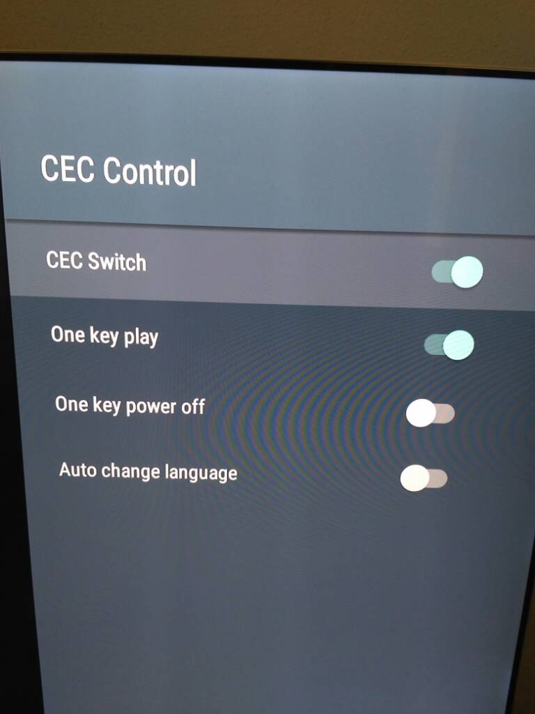 Enable HDMI-CEC kodi tv