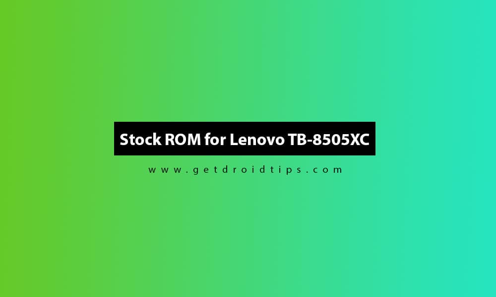 Lenovo TB-8505XC Flash File