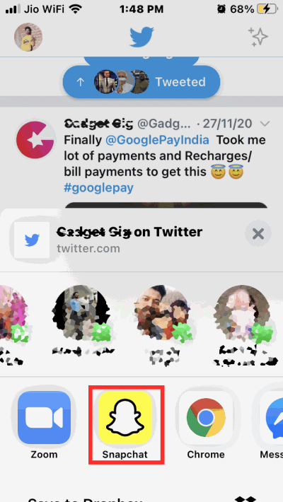 How to Share Tweets to Snapchat on iPhone and Android