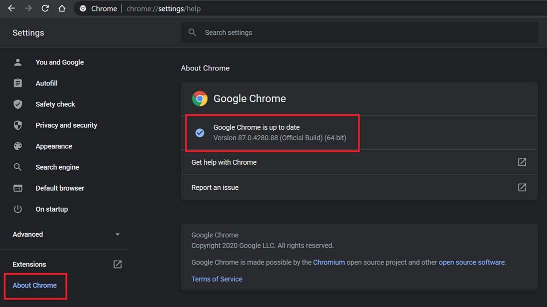 About Chrome