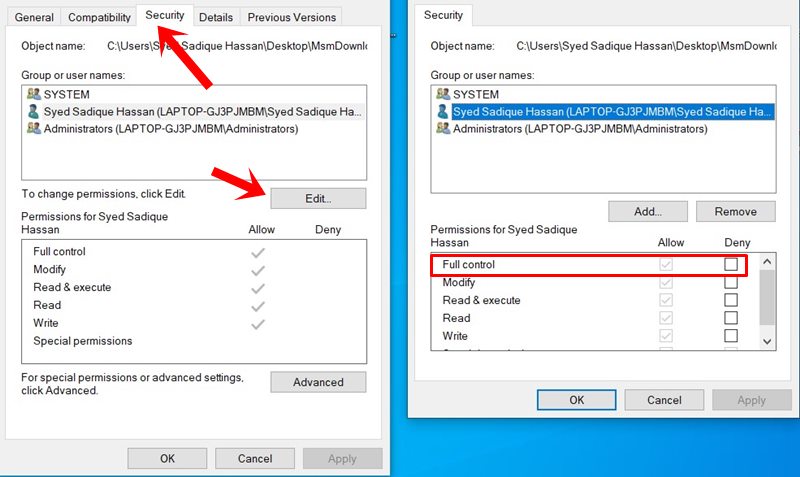 ccleaner installer permission windows 10