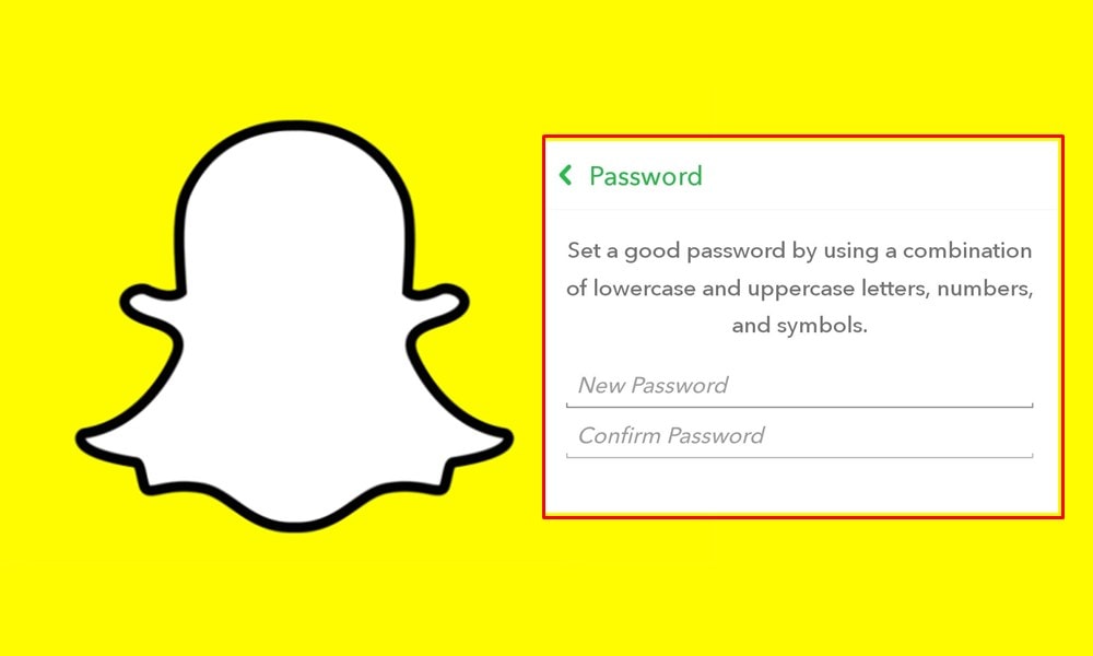 change password snapchat