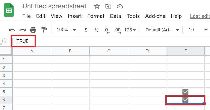 checkboxes upon clicking displays value as True