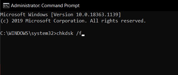 chkdsk UNEXPECTED KERNEL MODE TRAP