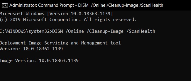 delete broken registry dism tool