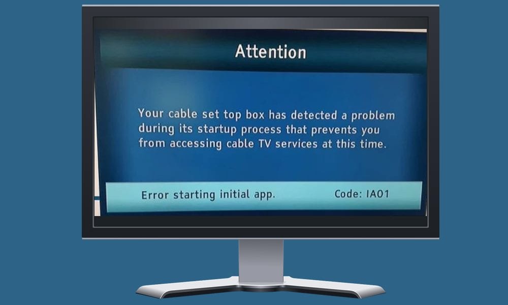 fix Spectrum TV Error Code IA01