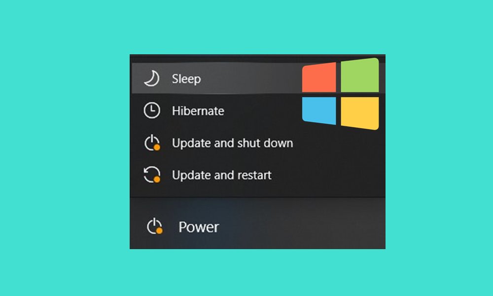 fix missing sleep option windows 10