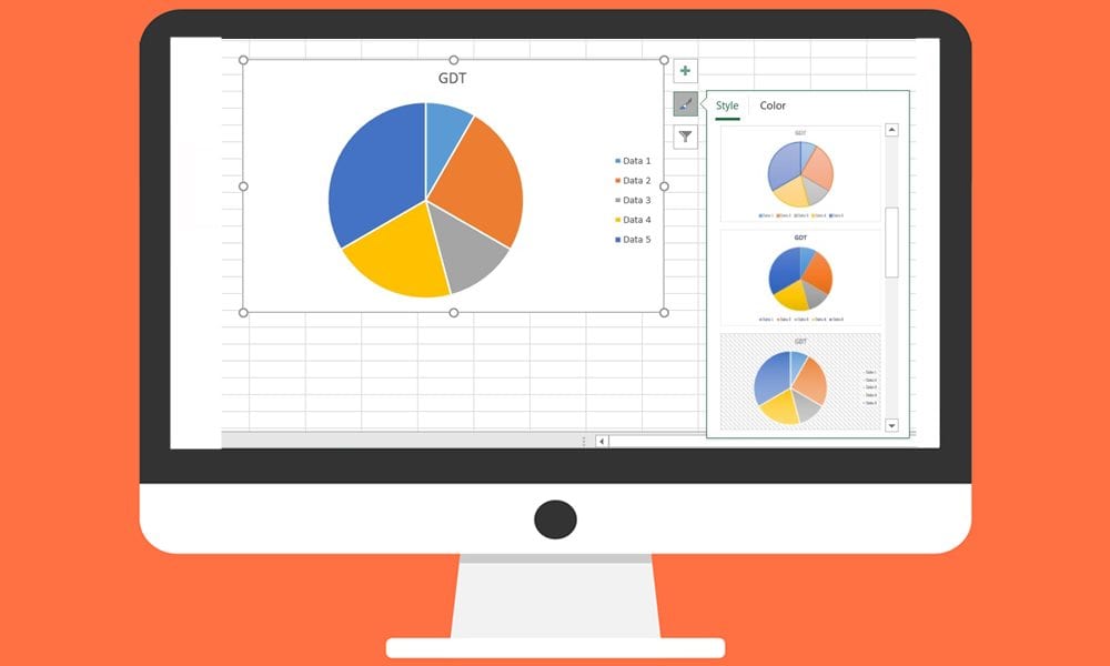 make pie chart excel