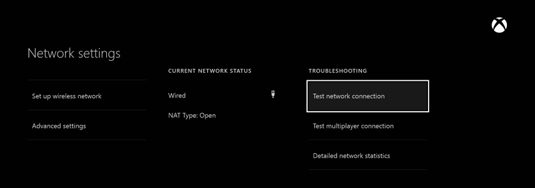 test network xbox