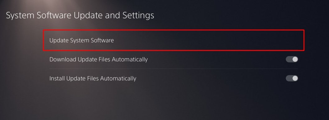 update system ps5