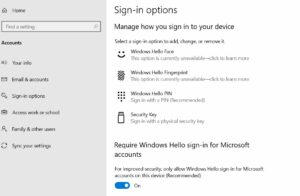How to Fix “Windows Hello Pin Option Currently Unavailable”?