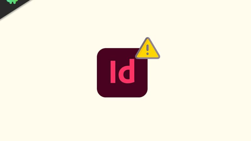 Adobe InDesign Error