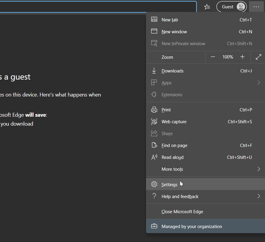 how to change your location on microsoft edge