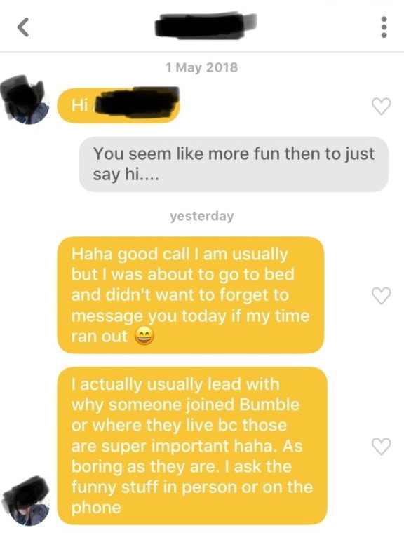 How to Respond to a Woman's First Message “Hey” on Bumble