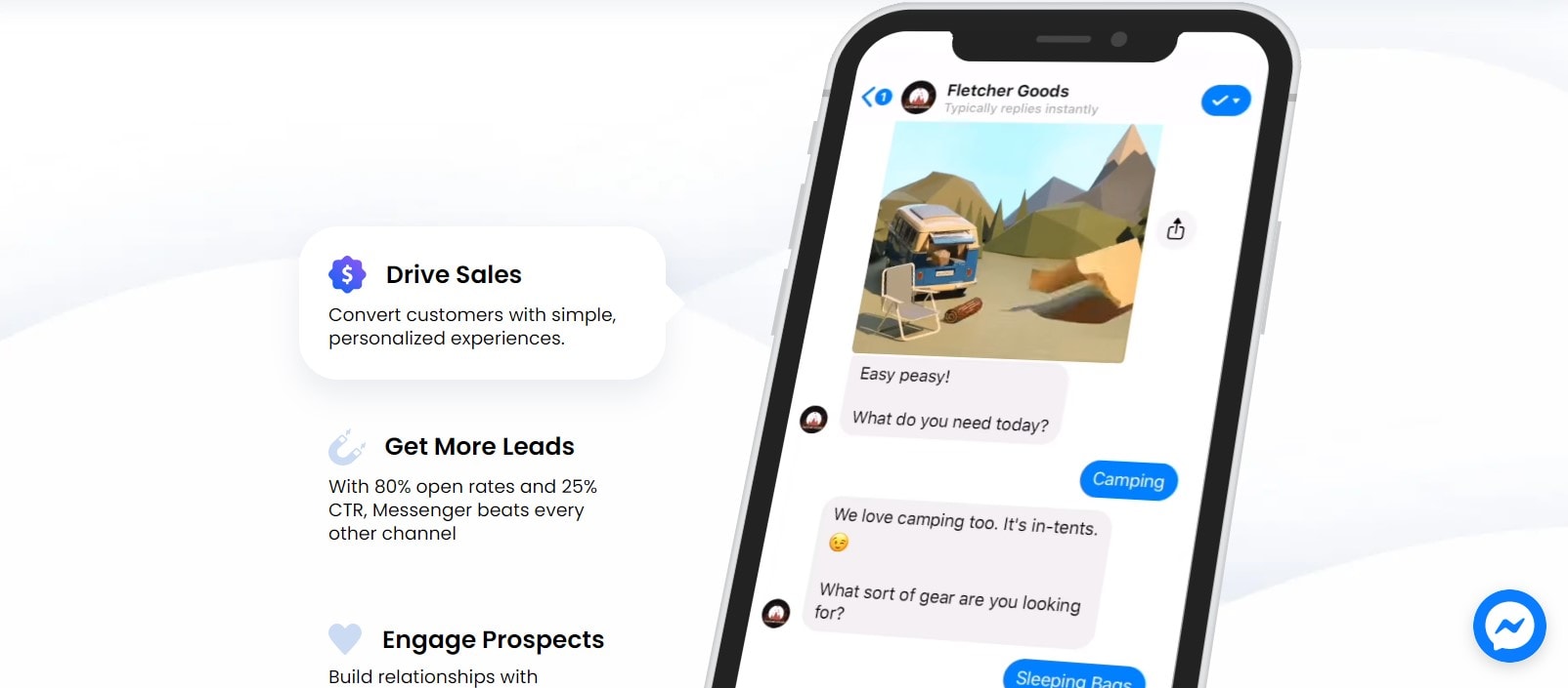 Лучшие боты Facebook Messenger для бизнеса