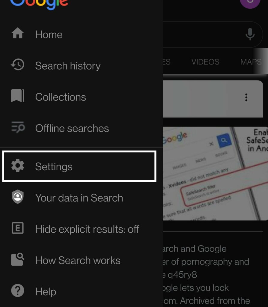 How to turn off Google SafeSearch?