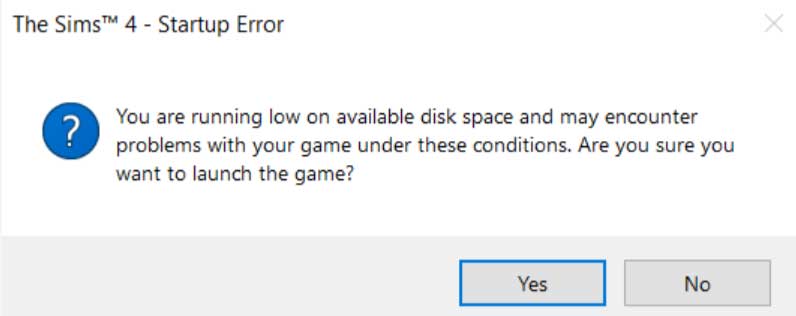 Fix: The Sims 4 Insufficient Memory