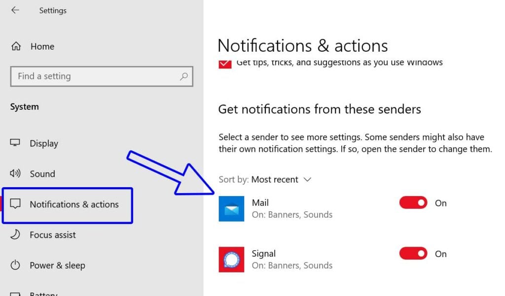 Fix: Notifications Banners Not Showing on Windows 10