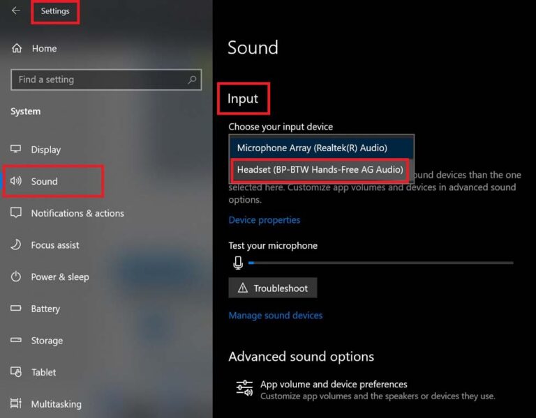 How to change default microphone on windows 10